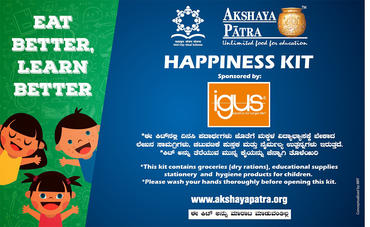 igus Indien unterstützt Happiness Kit